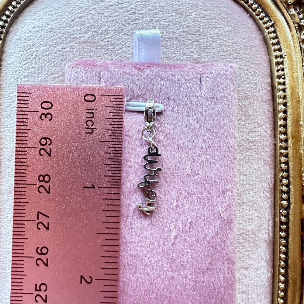 Wifey Charm Pendant Stainless Steel With Lobster Claw Clasp For Bracelets - Picture 3 of 9